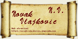 Novak Vlajković vizit kartica